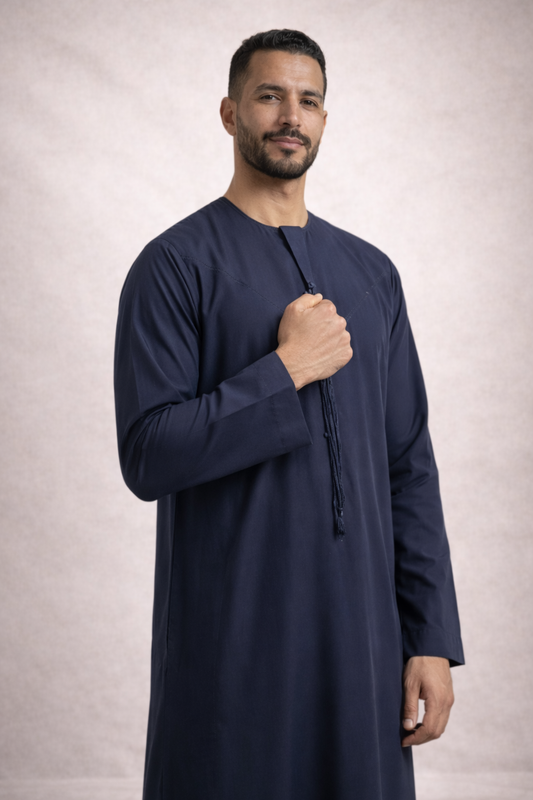 Qamis Emirati Bleu Marine